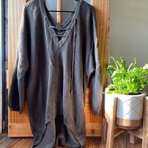 HYFVE scoop neck oversized sweater